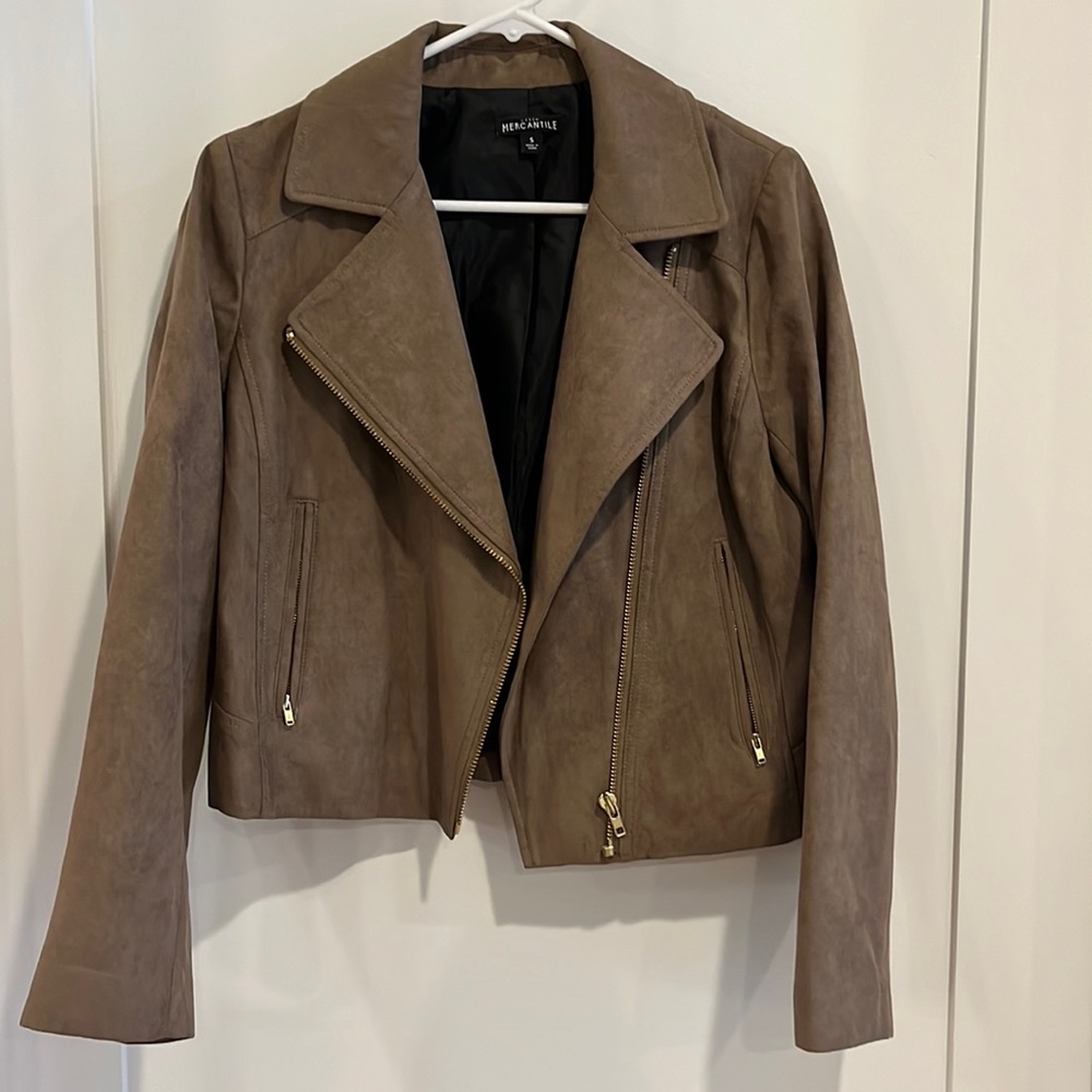 J crew mercantile suede jacket